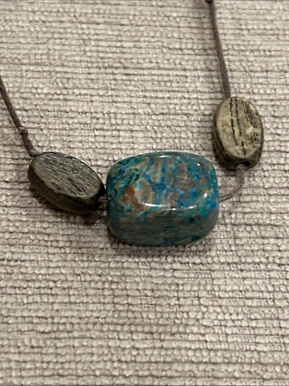 Chrysocolla beaded Necklace - Women’s Jewelry image 4